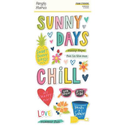 Simple Stories Sunkissed Sticker - Foam Stickers